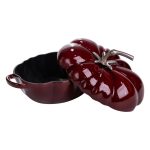Емальована чавунна каструля Iron Tomato 2,5 л, бургунді Yiwu HP-FLG-20 - Зображення 5