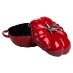 Емальована чавунна каструля Iron Tomato 2,5 л, червона Yiwu HP-FLG-20 RED - Зображення 6