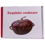 Емальована чавунна каструля Iron Tomato 2,5 л, червона Yiwu HP-FLG-20 RED - Зображення 9