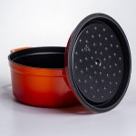 Емальована чавунна кокотниця 4,5 л, помаранчева Yiwu HP-FLG-4 ORANGE - Зображення 4