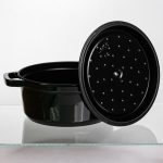 Емальована чавунна кокотниця 4 л, малахіт Yiwu HP-FLG-10 green - Зображення 4