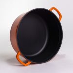 Емальована чавунна кокотниця 6 л, помаранчева Yiwu HP-FLG-6 ORANGE - Зображення 3