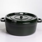 Емальована чавунна кокотниця 7,5 л, малахіт Yiwu HP-FLG-14 green