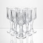 Набір чарок на ніжці Vintage Crystal для міцних напоїв (6 штук, 50 мл, Yiwu HP-34-75)