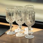 Набір чарок на ніжці Vintage Crystal для міцних напоїв (6 штук, 50 мл, Yiwu HP-34-75) - Зображення 2