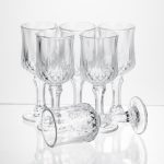 Набір чарок на ніжці Vintage Crystal для міцних напоїв (6 штук, 50 мл, Yiwu HP-34-75) - Зображення 3