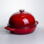 Чавунна емальована жаровня-голландська піч 2 л, червона Yiwu HP-FLG-22 RED - Зображення 5