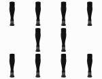 Футбольні гетри Uhlsport 122554, 10 пар, розмір 41-44 (чорні) - Зображення 4