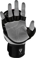 Тренувальні рукавиці RDX GRAPPLING GLOVES REX T6 PLUS чорний, червоний, білий M (GGR-T6R) - Зображення 6