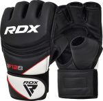 Тренувальні рукавиці RDX GRAPPLING GLOVES NEW MODEL чорні, білі, L (GGR-F12B)
