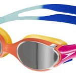 Окуляри для плавання Speedo BIOFUSE 2.0 MIRROR JU помаранчеві, блакитні Уні OSFM