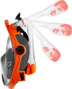 Повнолицьова маска Aqua Speed SPECTRA 2.0 9915 чорна, помаранчева Уні S/M - Зображення 3