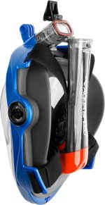 Повнолицьова маска Aqua Speed SPECTRA 2.0 9918 чорний, синій Уні L/XL - Зображення 4