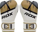 Боксерські рукавиці RDX BOXING GLOVES BGR-F7 білий, золотий 8 унцій (BGR-F7GL) - Зображення 5