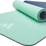 Килимок для йоги Adidas Double Sided Yoga Mat ментоловий, сірий 176 х 61 х 0,6 см (ADYG-10400BLM-NL)