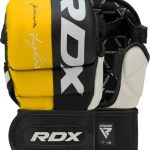 Тренувальні рукавиці RDX GRAPPLING GLOVES REX T6 PLUS чорний, жовтий, білий M (GGR-T6Y)