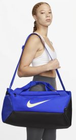 Спортивна сумка Nike NK BRSLA S DUFF – 9.5 41L чорний, синій Уні 51×28х28 см - Зображення 6