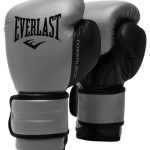 Боксерські рукавиці Everlast POWERLOCK 2R TRAINING GLOVE сірі, чорні, 10 унцій