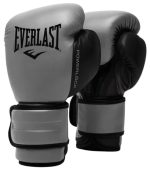 Боксерські рукавиці Everlast POWERLOCK 2R TRAINING GLOVE сірі, чорні, 10 унцій