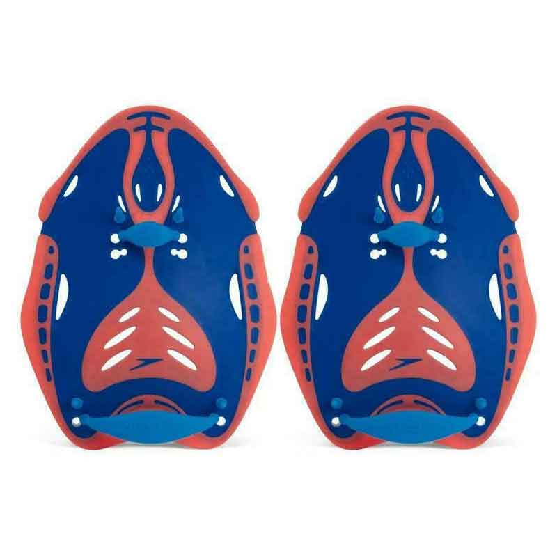 18147289753898_baa77bc6c2 Лопатки для плавання Speedo BIOFUSE POWER PADDLE AU блакитний, помаранчевий Уні L - Зображення 1