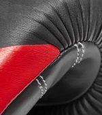 Боксерські рукавиці Reebok Combat Leather Boxing Gloves чорний, червоний 10 унцій (RSCB-10110RD-10) - Зображення 3