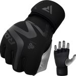 Тренувальні рукавиці RDX GRAPPLING GLOVES NEOPRENE T15 чорний M (GGN-T15MB)