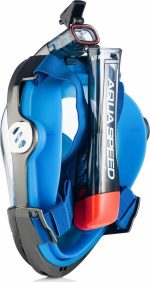 Повнолицьова маска Aqua Speed BRIZO 8739 синій S/M (227-01) - Зображення 4