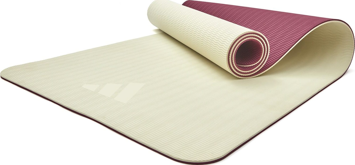22282916341114_f0595f264d Килимок для йоги Adidas Double Sided Yoga Mat бежевий, темно-рожевий 176 х 61 х 0,6 см (ADYG-10400WP-NL) - Зображення 1