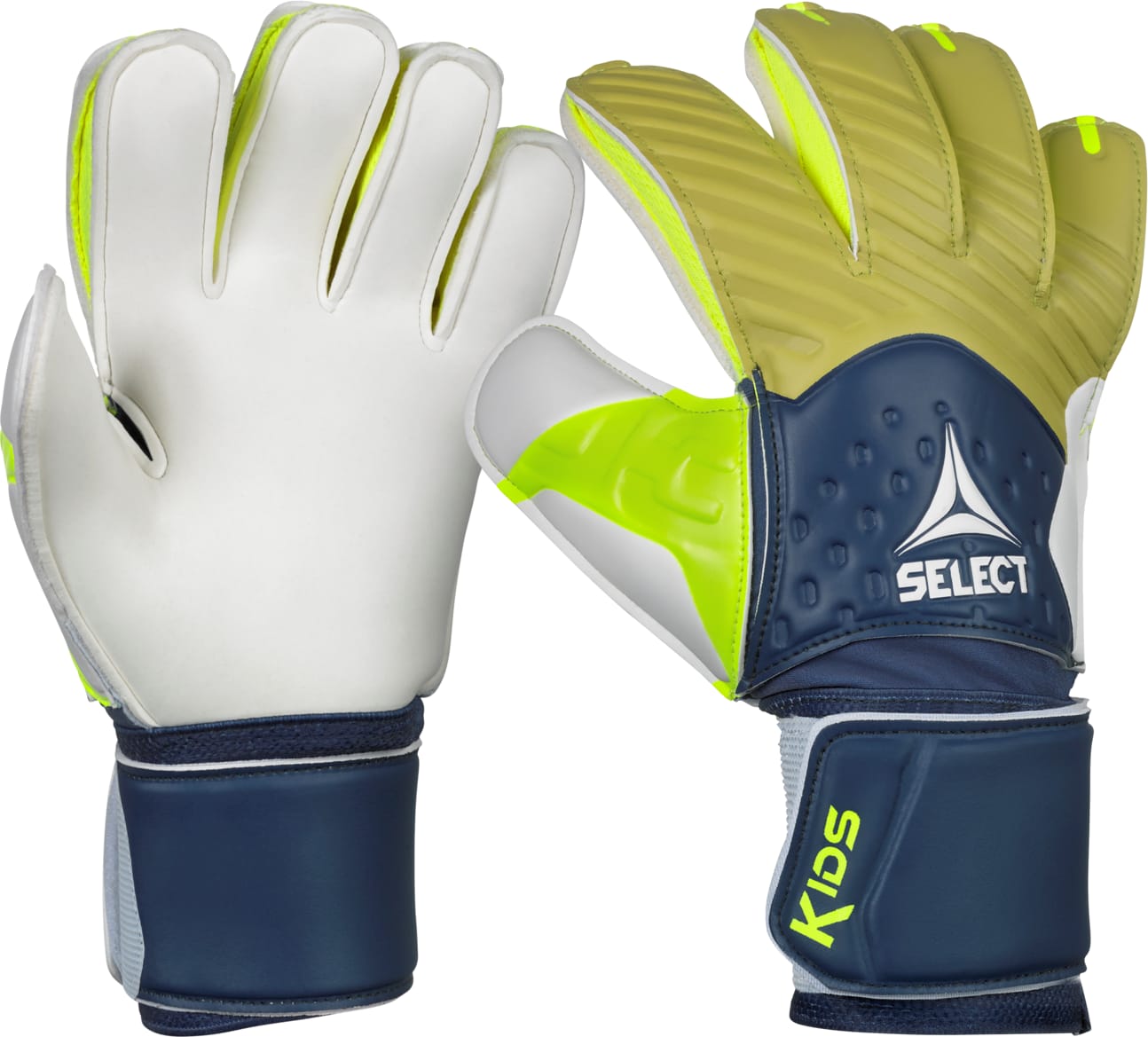 23793467711512_1ec212aecf Воротарські рукавички Select Goalkeeper Gloves 03 Kids v26 синій, зелений, сірий 4 (15,5 см) - Зображення 1