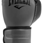 Боксерські рукавиці Everlast POWERLOCK 2R TRAINING GLOVE сірі, чорні, 14 унцій (P00002306)