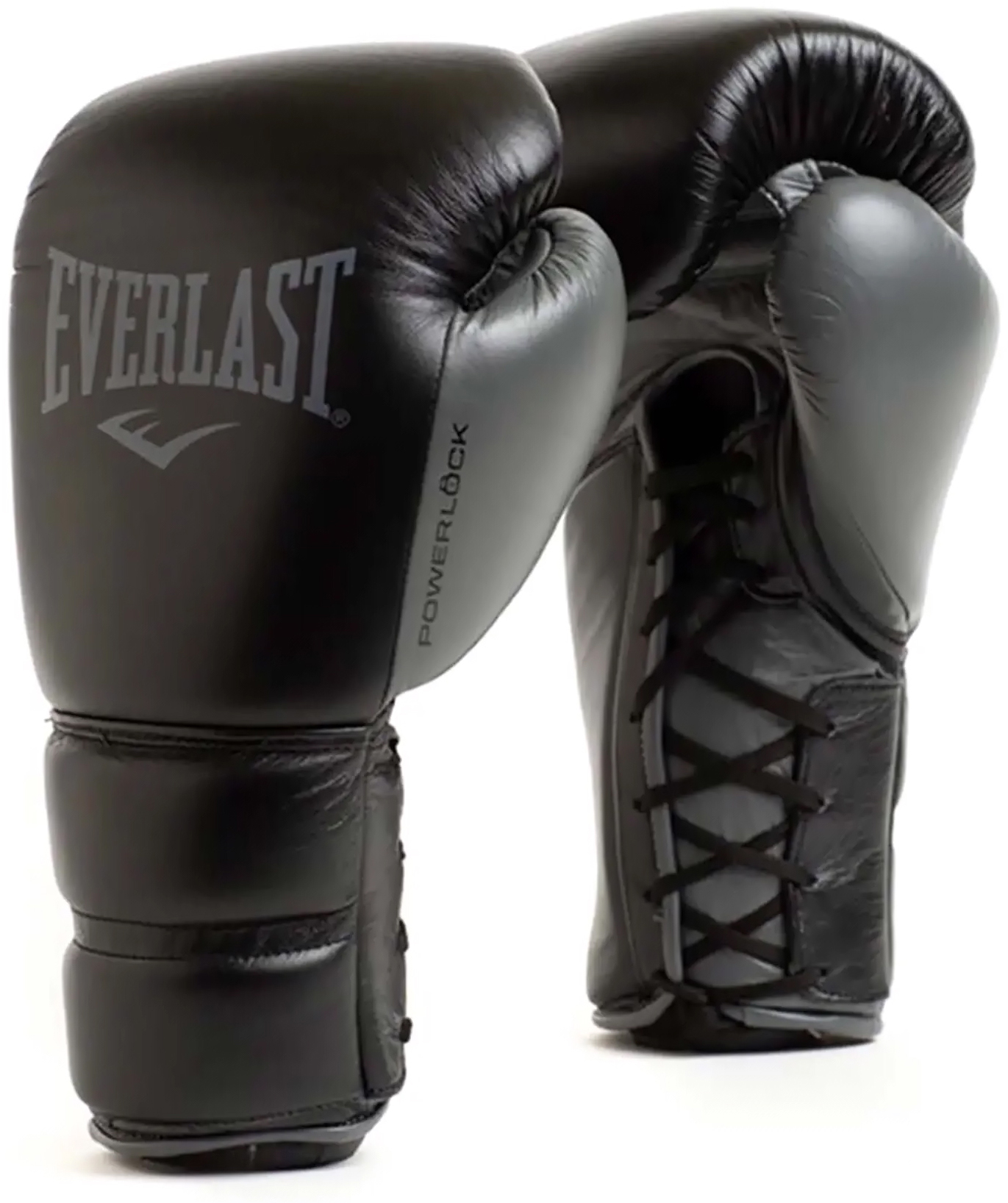 24750043494557_72165cf726 Боксерські рукавиці Everlast POWERLOCK 2 PRO TRAINING LACED GLOVE чорний 12 унцій (P00002365) - Зображення 1