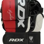 Тренувальні рукавиці RDX GRAPPLING GLOVES REX T6 PLUS чорний, червоний, білий L (GGR-T6R)