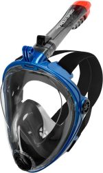 Повнолицьова маска Aqua Speed SPECTRA 2.0 9918 чорний, синій Уні L/XL
