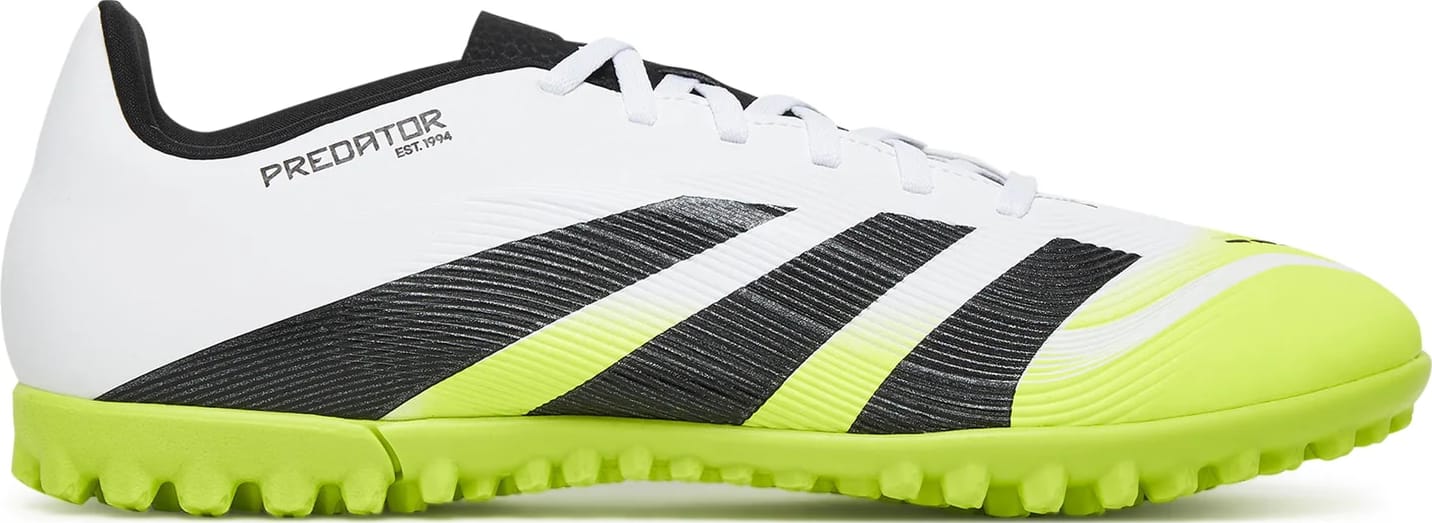 25357788786358_77f43cf450 Сороконіжки Adidas PREDATOR CLUB TF, білий, чорний, зелений, 44 (9.5UK), 27.1 см (JH8854) - Зображення 1