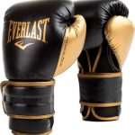 Боксерські рукавиці Everlast POWERLOCK 2R TRAINING GLOVE чорний, золотий 10 унцій (P00002661)