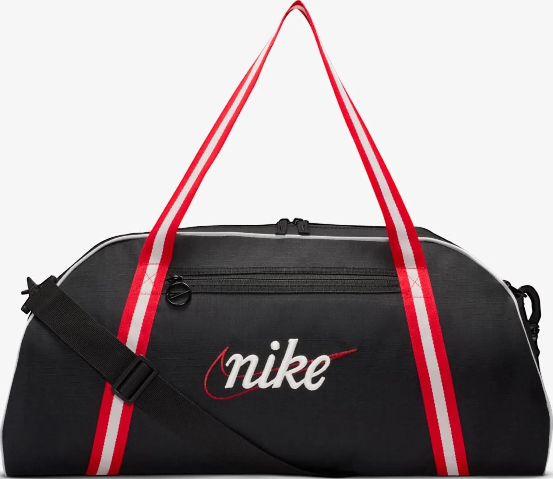 27480181395043_04c35e2fc0 Сумка Nike W NK GYM CLUB – RETRO 24L чорний, білий, червоний Жін 33 x 51 x 23 см (DH6863-015) - Зображення 1
