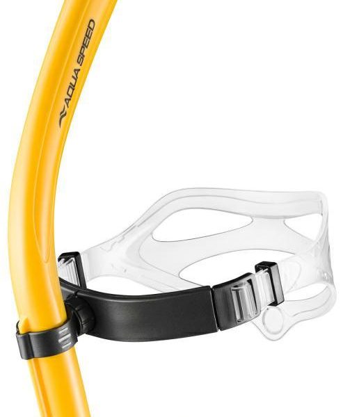 Дихальна трубка для снорклінгу Aqua Speed COMET JUNIOR 5834 жовтий, чорний, Діт OSFM