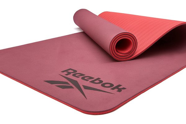 Двосторонній килимок для йоги Reebok Double Sided Yoga Mat червоний 176 х 61 х 0,6 см