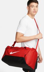 Сумка Nike NK BRSLA S DUFF – 9.5 41L чорний, червоний Уні 51×28×28 см - Зображення 3