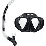 Набір маска та трубка Arena PREMIUM SNORKELING SET JR чорний Діт OSFM