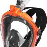 Повнолицьова маска Aqua Speed SPECTRA 2.0 9915 чорна, помаранчева Уні S/M