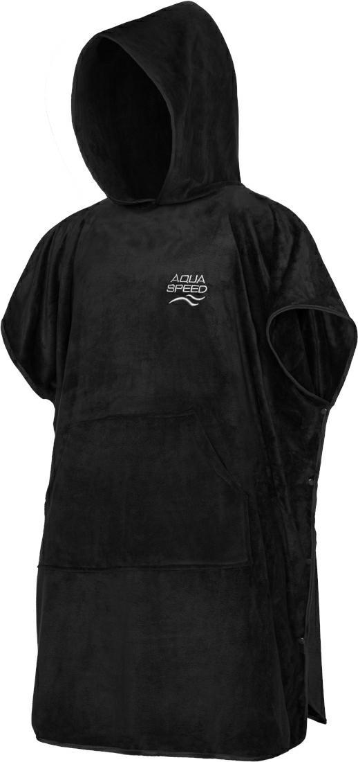 31058116808477_fd9ad0aba6 Рушник-пончо Aqua Speed PONCHO 3841 чорний Уні L (90×220 см) - Зображення 1