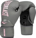 Боксерські рукавиці Everlast ELITE 2 BOXING GLOVES сірі, рожеві 14 унцій (P00003312)