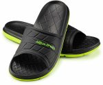 Шльопанці Aqua Speed ASPEN 8484, чорні з жовтими елементами, чоловічі, 40 розмір