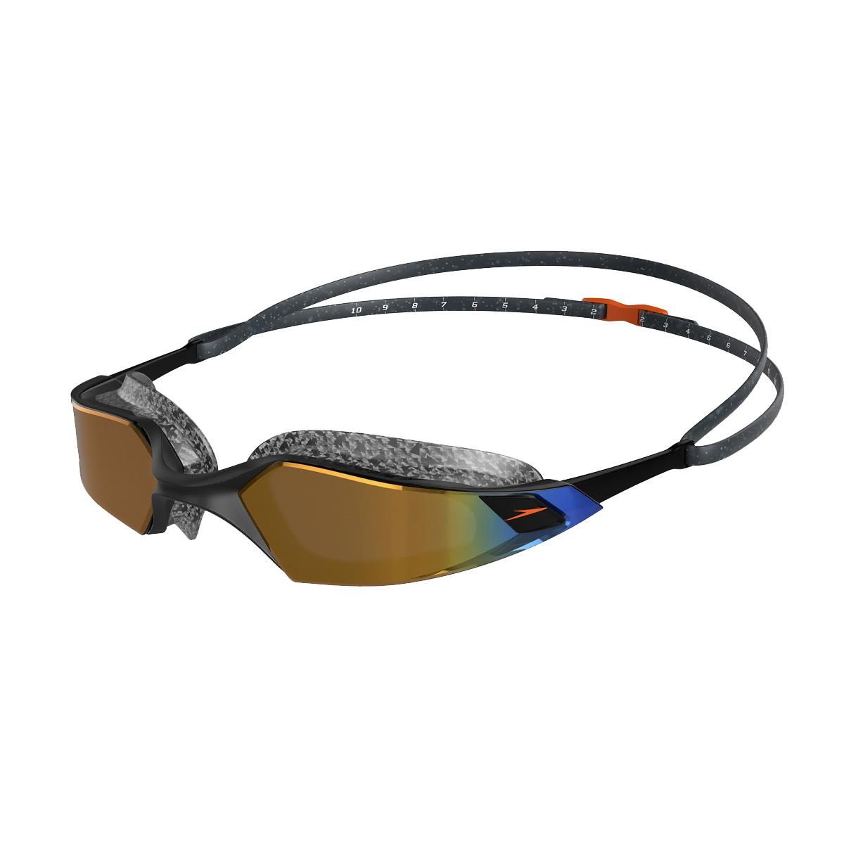 32839056822314_8c20e2f5bb Окуляри для плавання Speedo AQUAPULSE PRO MIRROR GOG AU чорний, золотий Уні OSFM - Зображення 1