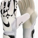 Воротарські рукавиці Nike NK GK MATCH JR – HO24, білий/чорний, Діт 7 (19,6 см)