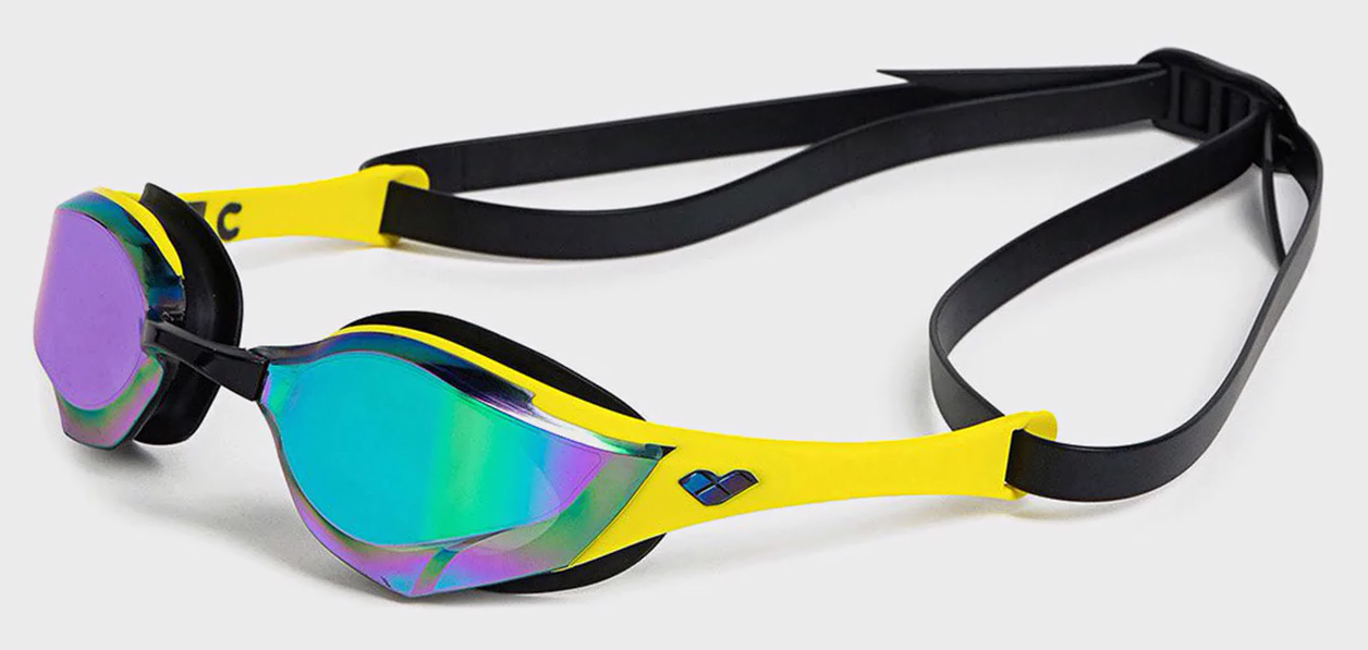 34872785866526_6a819d38d2 Окуляри для плавання Arena COBRA EDGE SWIPE MIRROR чорний, жовтий Уні OSFM - Зображення 1