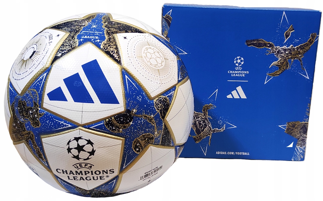 35356652630530_9e908a34b6 Футбольний м’яч Adidas UCL League BOX 2025 JP1548, розмір №5 - Зображення 1