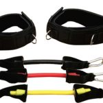 Універсальний латеральний еспандер Meta Stepper Ankle Resistance tube чорний, жовтий, червоний