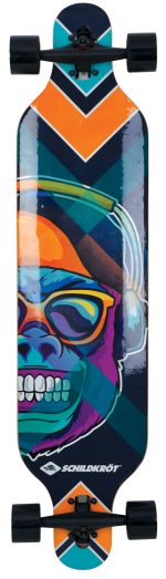 Лонгборд Schildkröt Longboard Freeride 41″ – Cool Chimp 202 чорний, мультиколор Уні Max:100 кг - Зображення 6